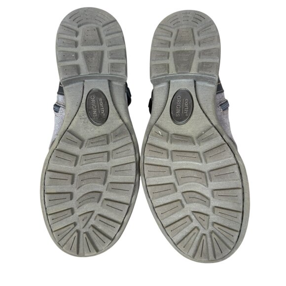 Earth Origins Phoenix leather and suede ankle boot gray brown black size 6 1/2 M - Picture 8 of 12